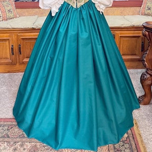 Renaissance Dream Cotton Skirt for faire, 11 COLORS! Custom Length - Medieval, Civil War, LARP, Dickens - Made in USA