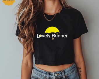 Lovely runner tank, yellow umbrella crop top tee, kdrama muscle shirt, kdrama racerback, Ryu Sunjae, Sun Jae, Kpop eclipse, korean drama fan