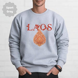 Laos Art Shirt, Lao Traditional Sweatshirt, Laos Hoodie, Laotian, Lao Pattern, Vientiene, Culture, Representation