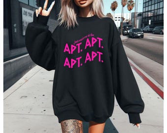 APT Shirt, Rose Sweatshirt, KPop Hoodie, Trendy Music, APT, Pop songs, K-pop, Korean, Music Album