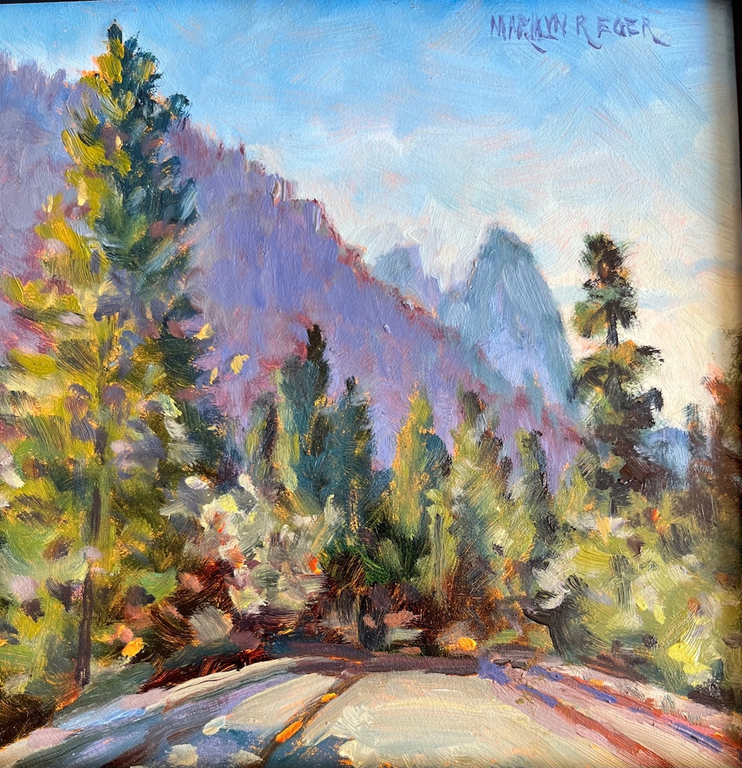 Yosemite Oil Painting, Sentinel Drive All Original Oil, Yosemite ...