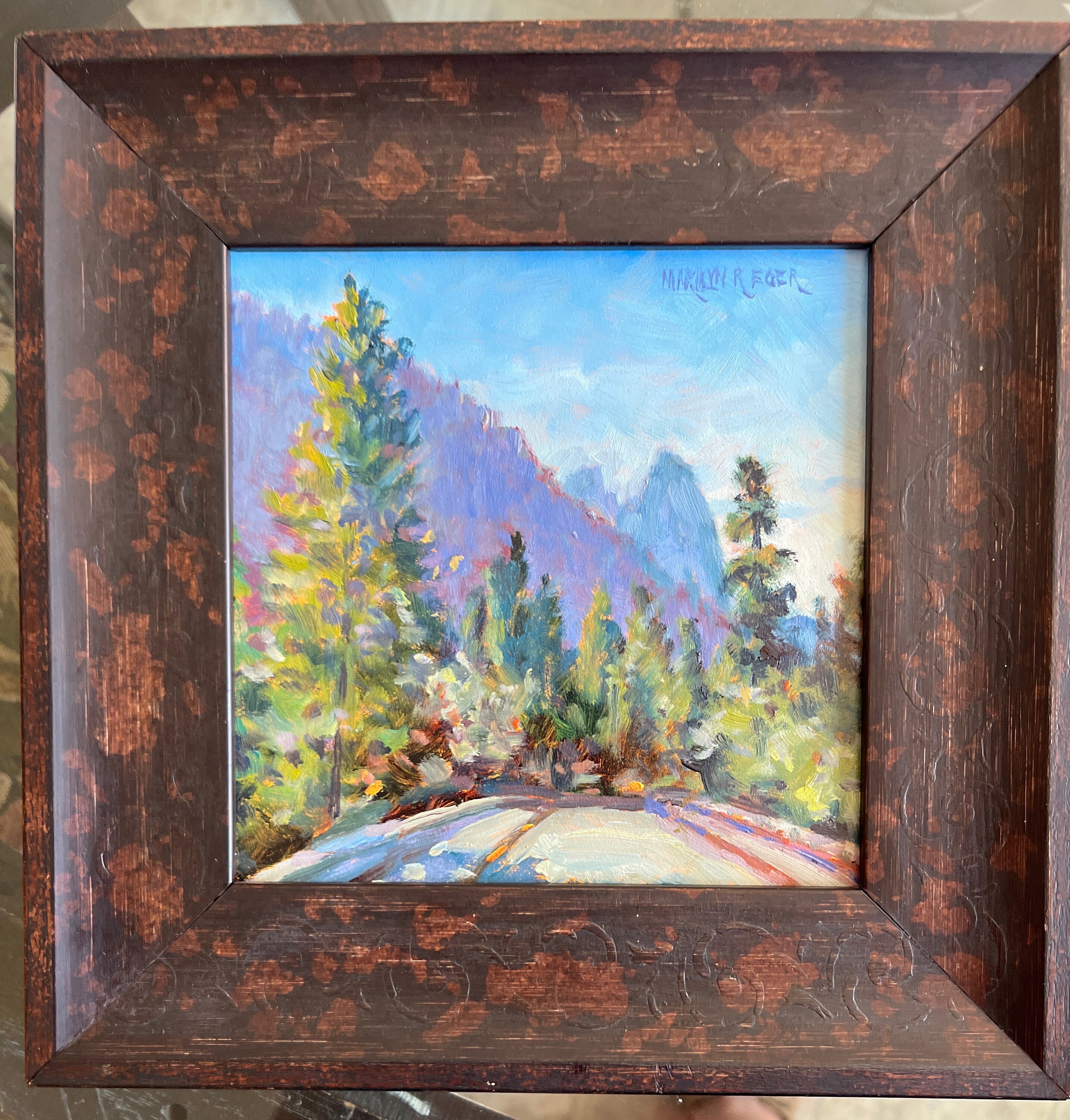 Yosemite Oil Painting Sentinel Drive All Original Oil - Etsy