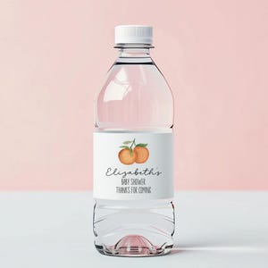 A Little Cutie Baby Shower Water Bottle Label, Printable A Little Cutie Water Bottle Label, Baby Shower Water Bottle Label.
