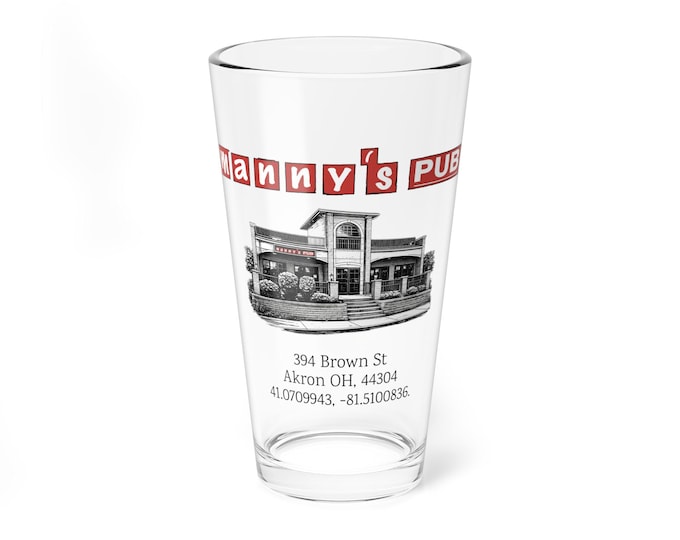 Manny's Pub | 16oz Bar Glassware