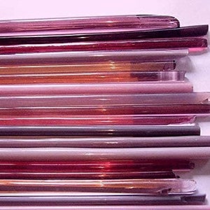 1 lb Devardi Glass Lampwork, Beadmaking Glass, COE 104 Mixed Pink Rods 1 Lb