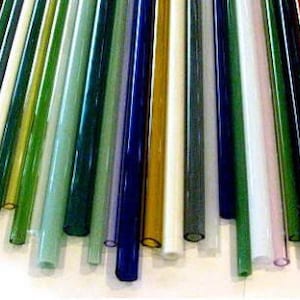 75 Colored Borosilicate 12" Tubes - Devardi Glass COE 33 Boro Tubing,  Lampworking