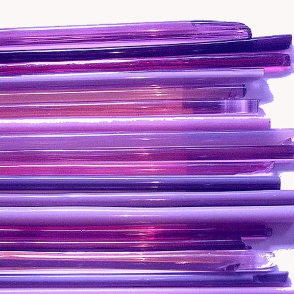 1 lb Devardi Glass Handmade Rods, COE 104 Mixed Purples - 1 Lb Lampwork, Beadmaking