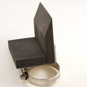 Devardi Glass - Right Angle Torch Mount Graphite Marver with Wedge. For top of torch.