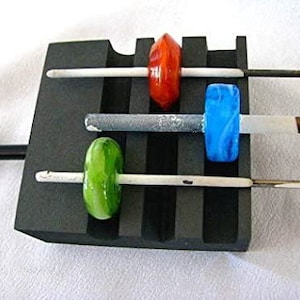 Devardi Glass Lampwork, Beadmaking 3 Slot Disk Graphite Shaper. Made in the USA