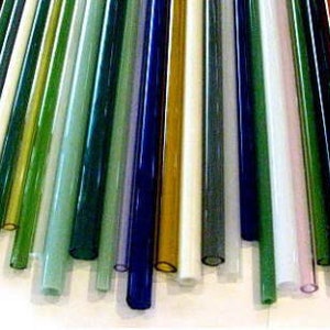 COE 33 Boro Tubing, 10 Colored Borosilicate 12" Tubes Lampworking - Devardi Glass