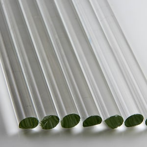 Devardi Glass Boro Rods, COE 33 Clear Glass Rods 8mm, 1lb