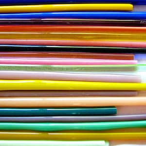 1 lb. Devardi Glass Rods Lampworking Glass Blowing COE 104 ~ Sampler