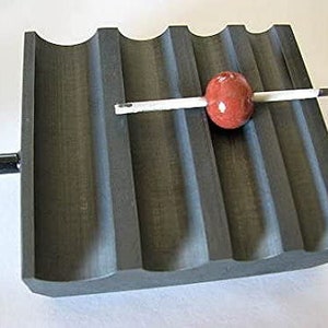 Devardi Glass Lampwork, Beadmaking 4 Slot Round Graphite Shaper. Made in the USA.