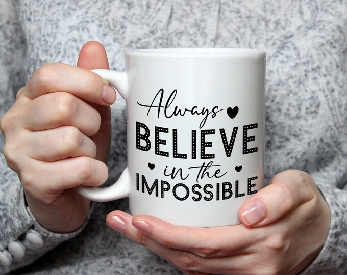 Positive Affirmation Mug, Motivational Quote Coffee Cup, Uplifting Gift for Inspiration, Confidence mug Daily Positivity gifts wake up happy