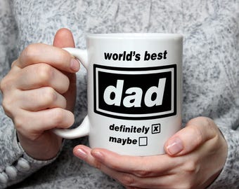 'S Werelds beste vader absoluut misschien mok grappige oase fan cadeau Britpop Vaderdag aanwezig muziekliefhebber vader verjaardag koffiekopje vader cadeau