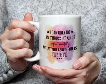 Funny Work Mug – Sassy Office Coffee Cup Gift for Work, Friends, and Colleagues | Fun Workplace Attitude Mug for Busy Professionals Leavers