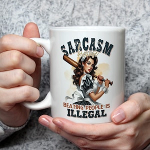 Funny Sarcastic Mug Gift for Work Office Coworker Friend Boss | Humour Coffee Cup | Rude Joke Present for Men Women Adults Gift for her