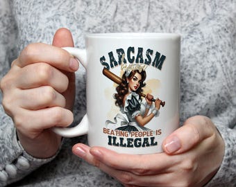 Funny Sarcastic Mug Gift for Work Office Coworker Friend Boss | Humour Coffee Cup | Rude Joke Present for Men Women Adults Gift for her