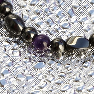 Amethyst and Magnetite Magnetic Bracelet by Happy and Healthy Magnetic Therapy Jewelry
