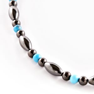 Cat Collar Magnetic Therapy with turquoise accents