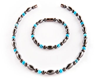 Magnetic Therapy  Save 5 Dollars Necklace and Anklet Set -