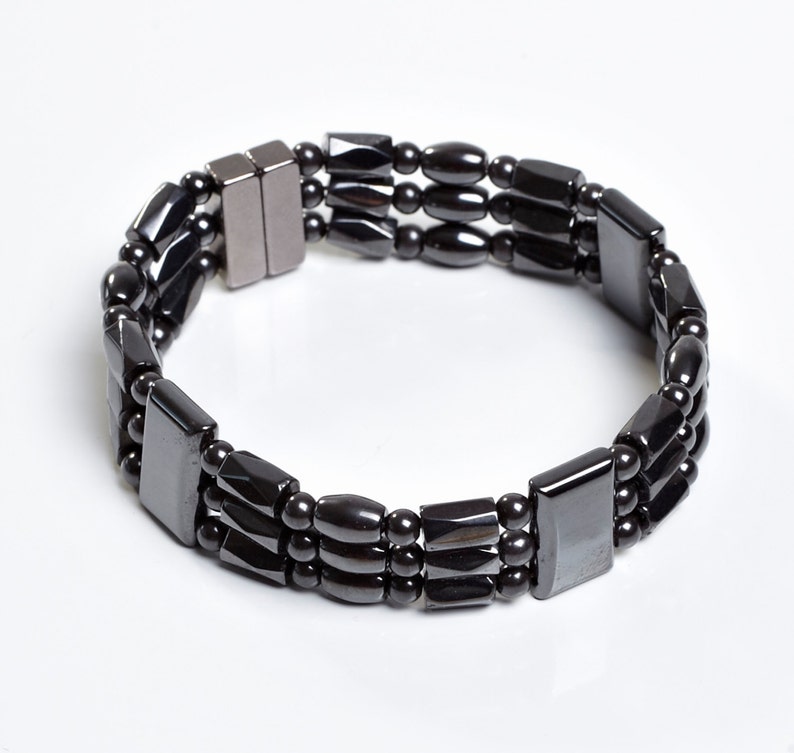 Triple Strand Magnetic Therapy Bracelet Milan Style Etsy