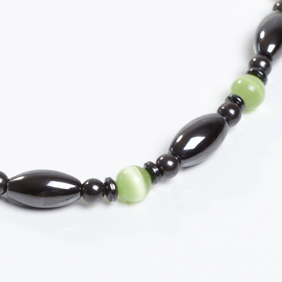 Green and Magnetite Magnetic Therapy Bracelet by Happy and - Etsy