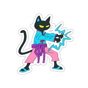 Cat-suke Ninja Vinyl Sticker - Water Bottle / Journaling / Scrapbooking / Vinyl Sticker / Laptop / Phone / Waterproof Vinyl Stickers