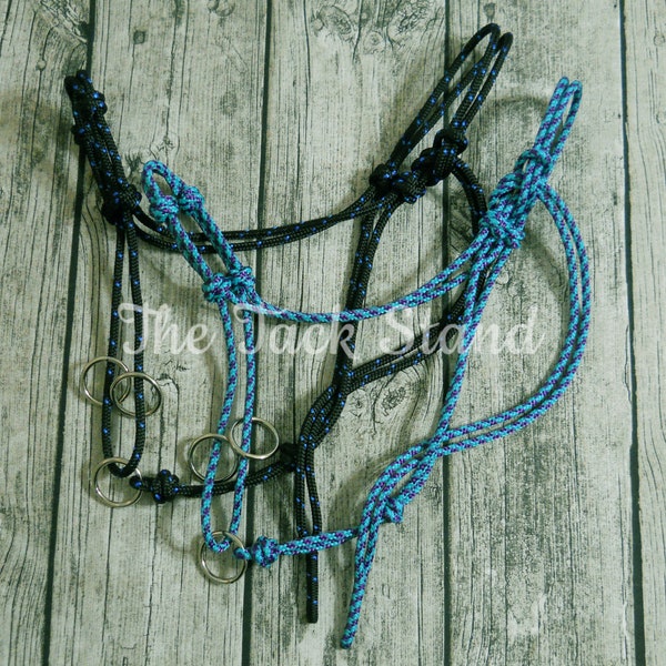 Custom Sliding O-Ring Halter in Soft Yacht Braid 1/4" Rope 12 set sizes or custom