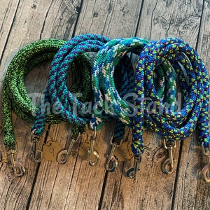 80+ COLORS Premium Custom Polyester Yacht Rope Horse Reins 6 7 8 9 10 11 12 14 ft for 9/16&quot; rope Spliced with Bolt Snaps