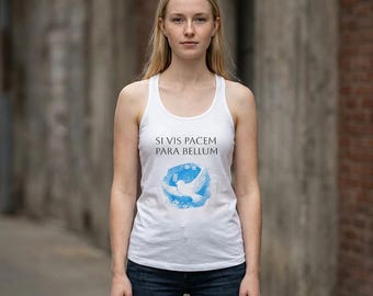 Tanque Si Vis Pacem Para Bellum Dove Ilustración