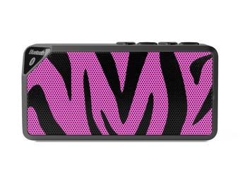 Altavoz Bluetooth con estampado de cebra rosa / Altavoz inalámbrico portátil