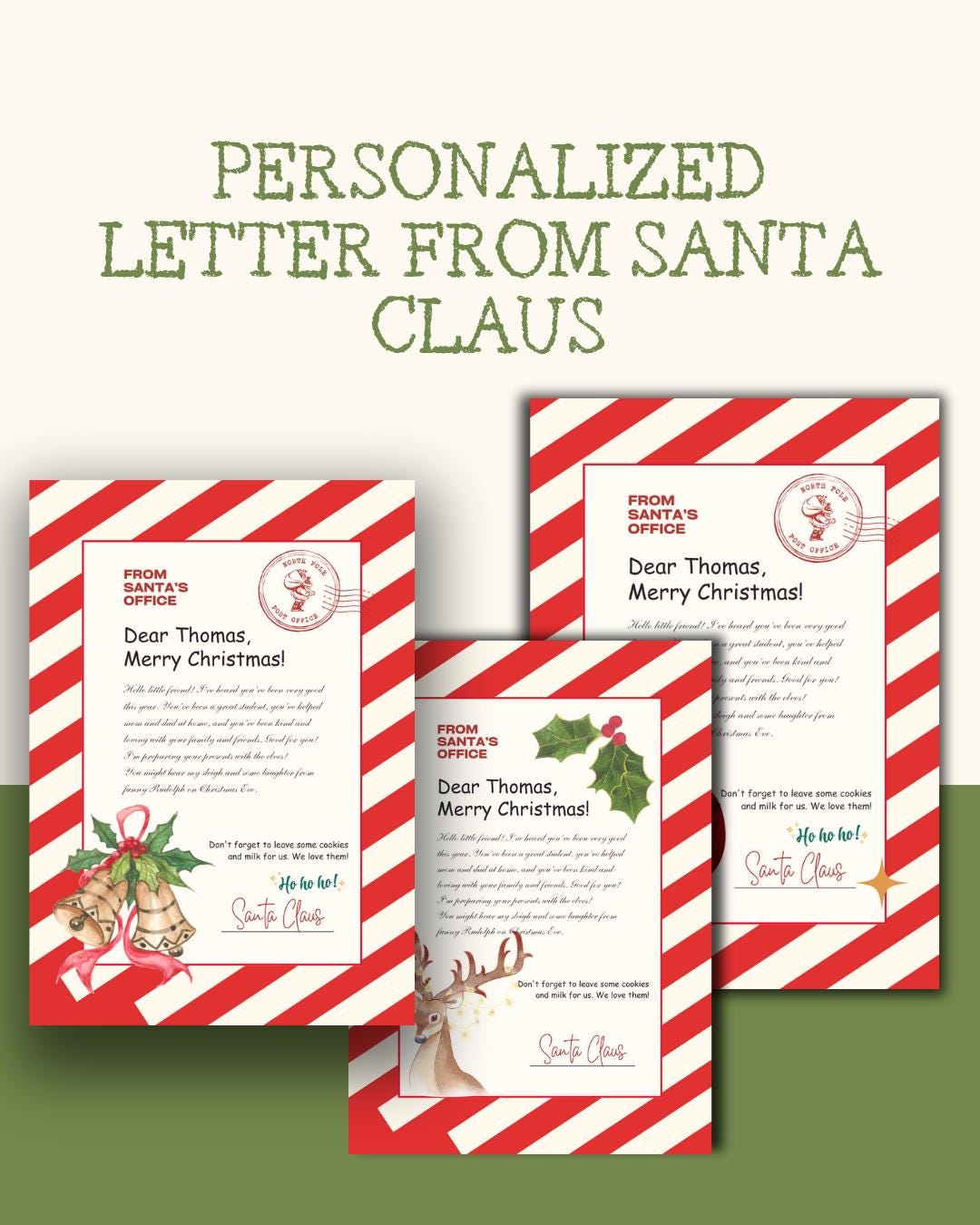 Magical Letter From Santa Claus Personalized Christmas Keepsake - Etsy