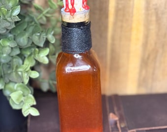 Bronze Shimmer Potion Bottle: Fantasy Apothecary Decor Prop