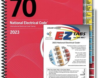 NFPA 70 National Electrical Code 2023 Edition – Paperback With BBI Tabs, Brand New