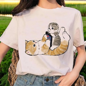 1"Camiseta de la muerte del tarot - Camiseta de gato brujo / Camiseta divertida de la carta del tarot / Camiseta de mamá gato negro / Regalos para amantes de los gatos / Camiseta cómoda de la loca de los gatos"1