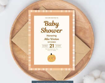 Baby Shower Invitation | Printable & Editable Design Template