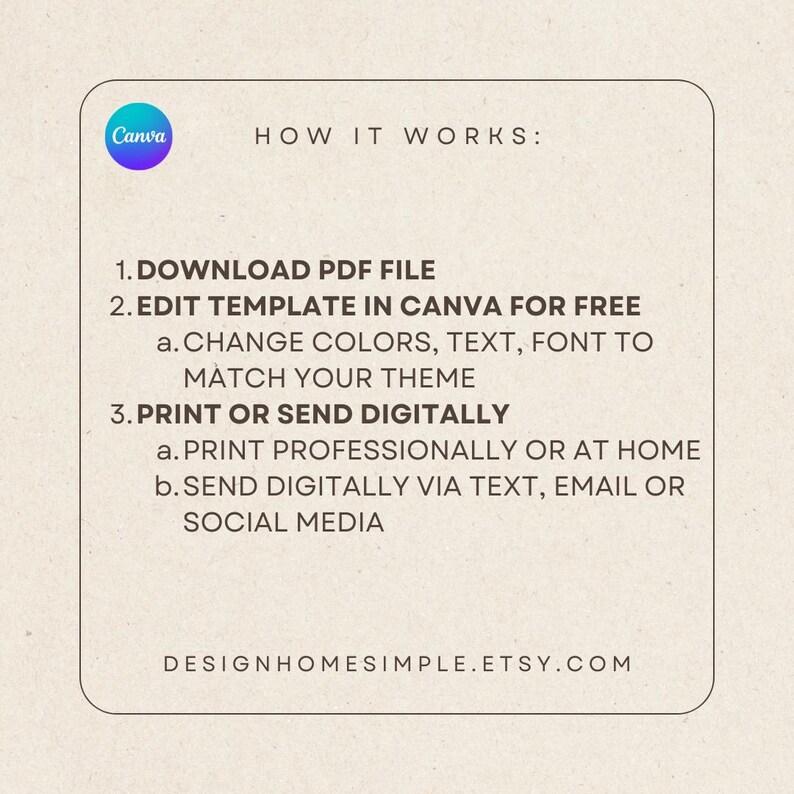 Birthday Card Printable & Editable Design Template Cozy Fall Autumn Etsy