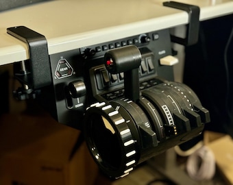 Supporto da scrivania per simulatore di volo Honeycomb Alpha/Bravo / stampato in 3D