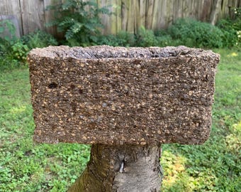 Hypertufa-granieten trog: 10 x 6 inch breed en 5 inch hoog.