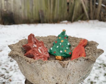 Stervorm hypertufa plantenbak (in prijs verlaagd).
