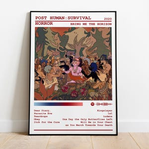 ブリング・ミー・ザ・ホライズン ポスタープリント | ポスト・ヒューマン アルバム ポスター | 音楽ポスター | アルバム カバー ポスター | 壁飾り | 音楽ギフト | 部屋飾り
