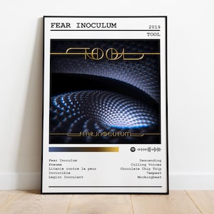 Tool Poster Print | Fear Inoculum Album Poster | Music Poster | Album Cover Poster | Wall Decor | Music Gift | Room Decor