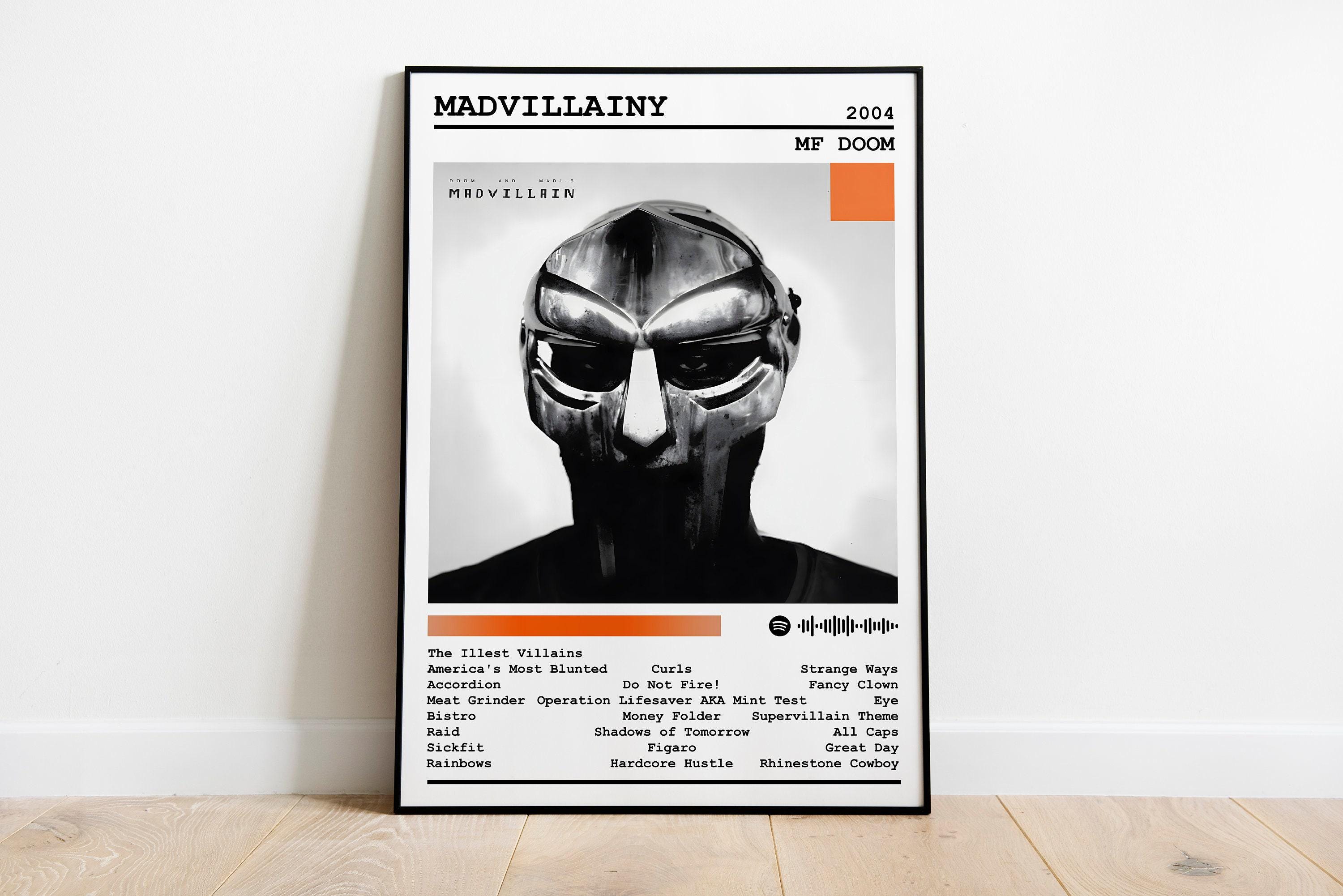 MF DOOM Poster Print | Madvillainy Album Poster | Music Poster