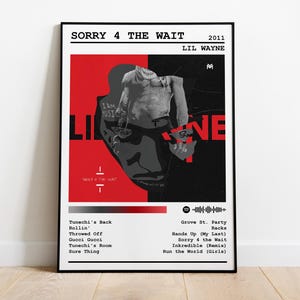 Lil Wayne Poster Stampa / Sorry For The Wait Poster Album / Poster Musica / Poster Copertina Album / Decorazione Parete / Regalo Musica / Decorazione Stanza