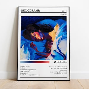Lorde Poster Print | Melodrama Album Poster | Music Poster | Album Cover Poster | Wall Decor | Music Gift | Room Decor