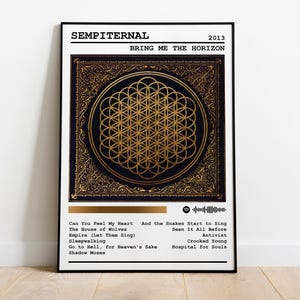 Bring Me The Horizon ポスタープリント | Sempiternal アルバムポスター | 音楽ポスター | アルバムカバーポスター | 壁飾り | 音楽ギフト