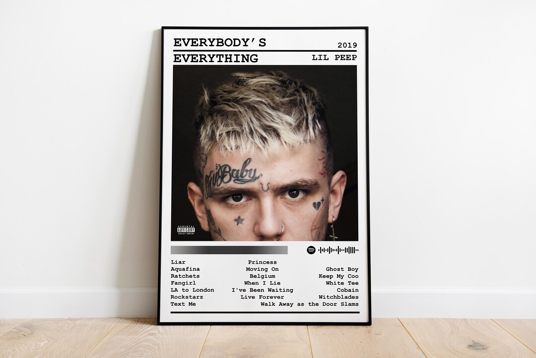 Lil Peep Poster Print | Everybody's Everything Album Poster | Music ...