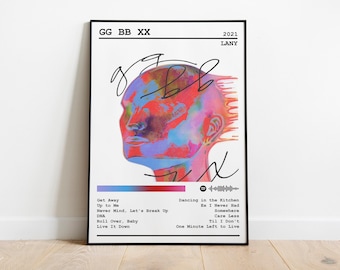 Lany Poster Print | Gg Bb Xx Album | Music Poster | Album Cover