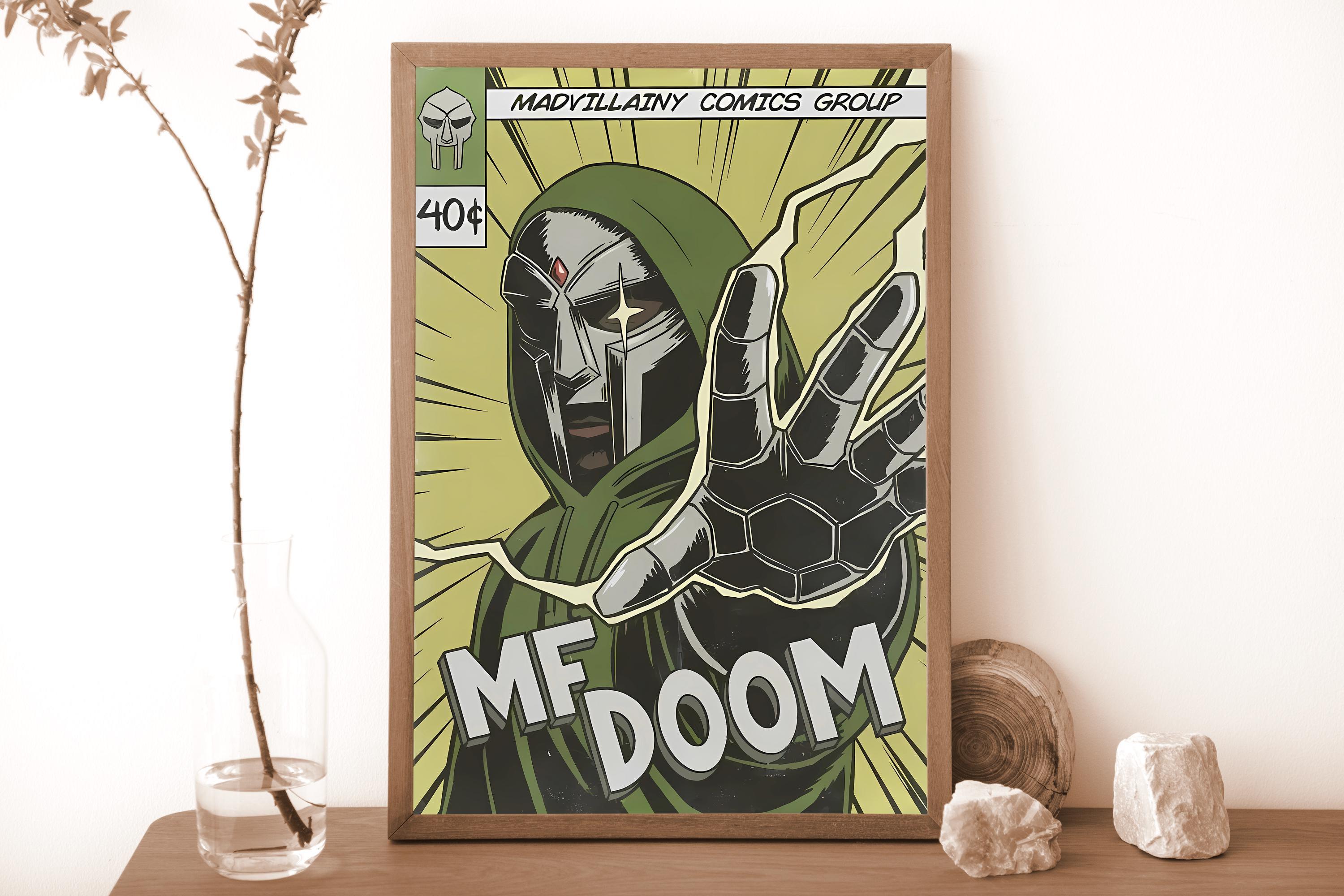 MF DOOM Poster Print | Artist Poster | MF Doom Comic Poster